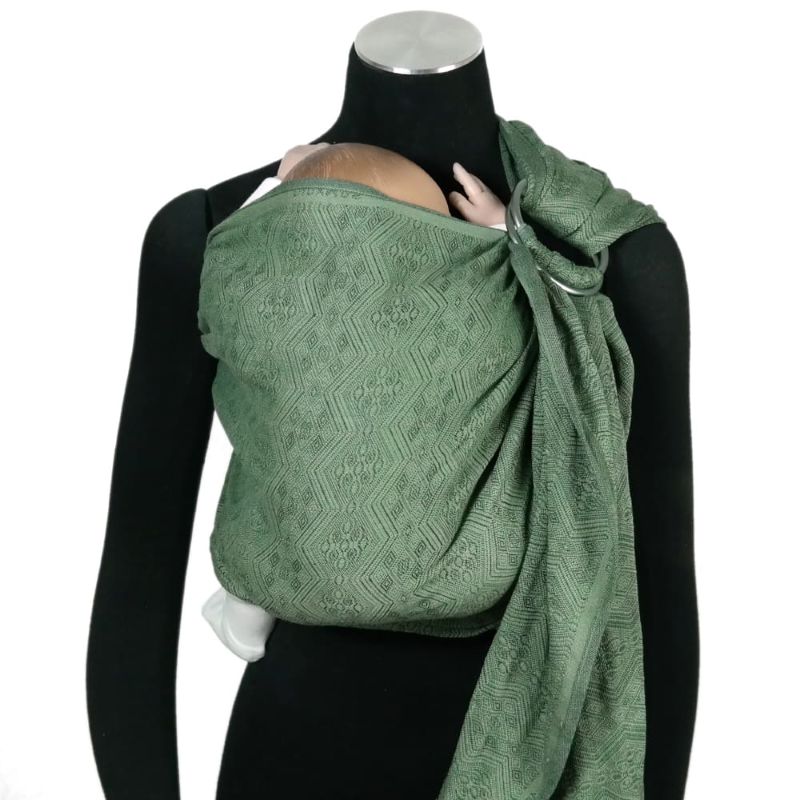 リネン混 モスグリーン リングスリング｜森のささやき1975 – ディディモス