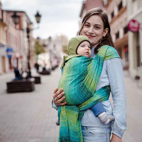 200ｇ㎡ディディモス Didymos ベビーラップ アダ・マラカイト サイズ4