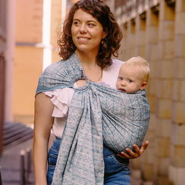 DIDYMOS スリング アダ・ペトロール 箱 説明書あり 新生児から成長に合わせて使えるスリング｜ディディモス アダ・ペトロール