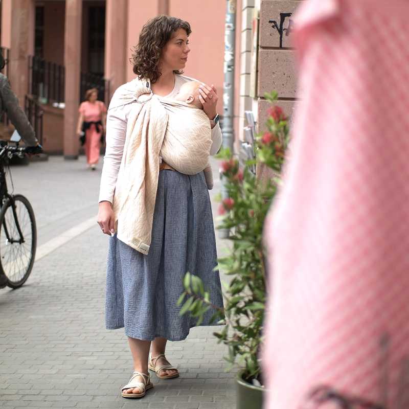 新生児から3歳以上にも使えるスリング｜ディディモス ヘンプ混 シルク
