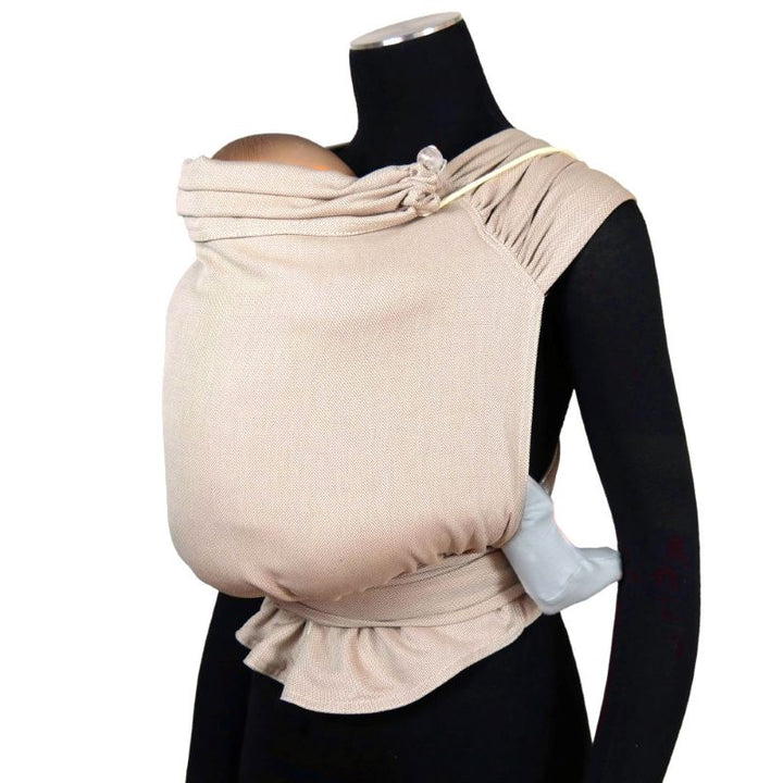 ディディタイ おんぶ紐 新生児から対面抱きOK 夏用クリーム色