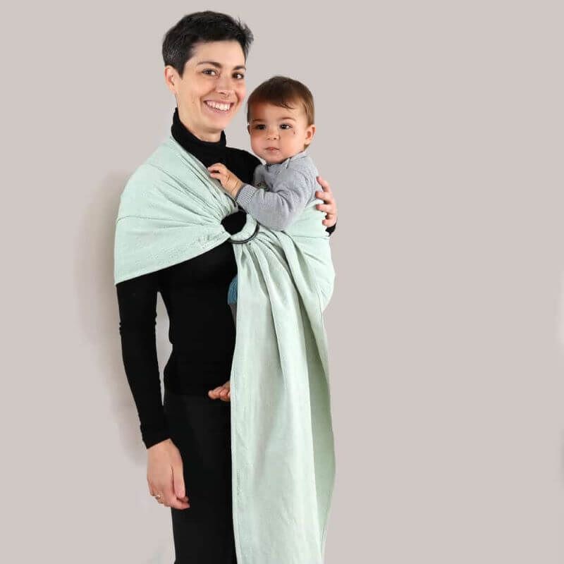 DIDYMOS コットンスリング 青緑グラデーション 3歳以上も使える人気のスリング｜抱っこ紐 ディディモス ジェイド