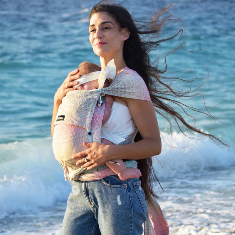 ディディモス　オーロラ　サイズ3 ベビーラップ 新生児から体重制限がなく抱っこやおんぶに使える