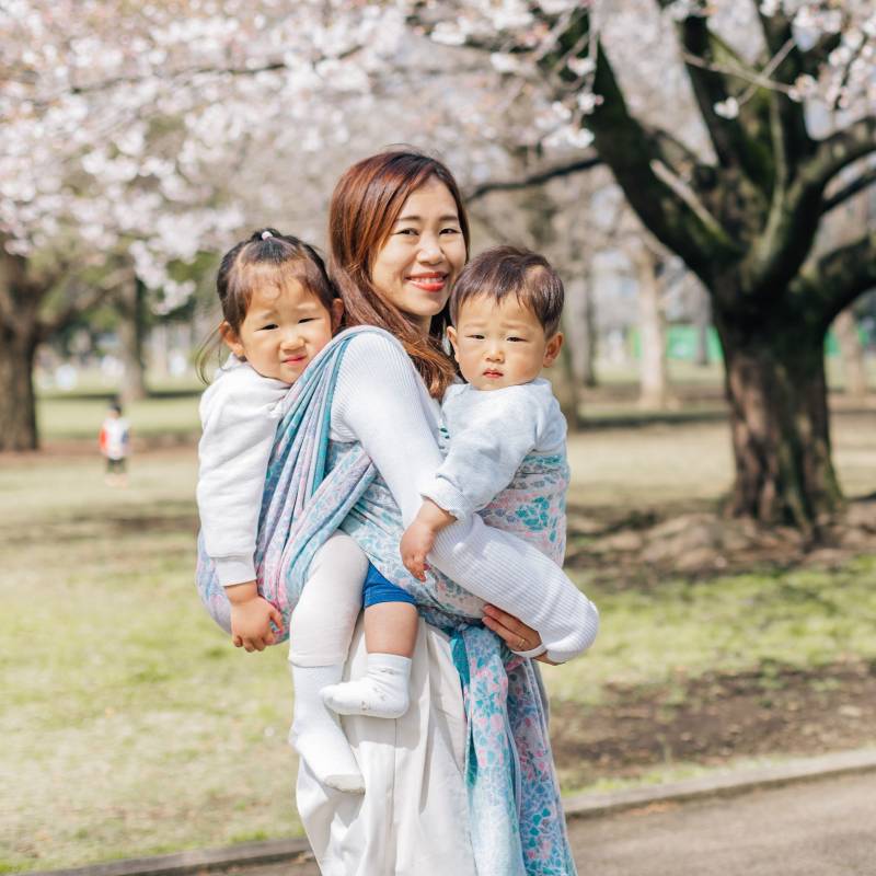 【週末SALE】 didymos サマーモザイク　サイズ5 ベビーラップ ベビーラップ 新生児から体重制限がなく抱っこやおんぶに使える