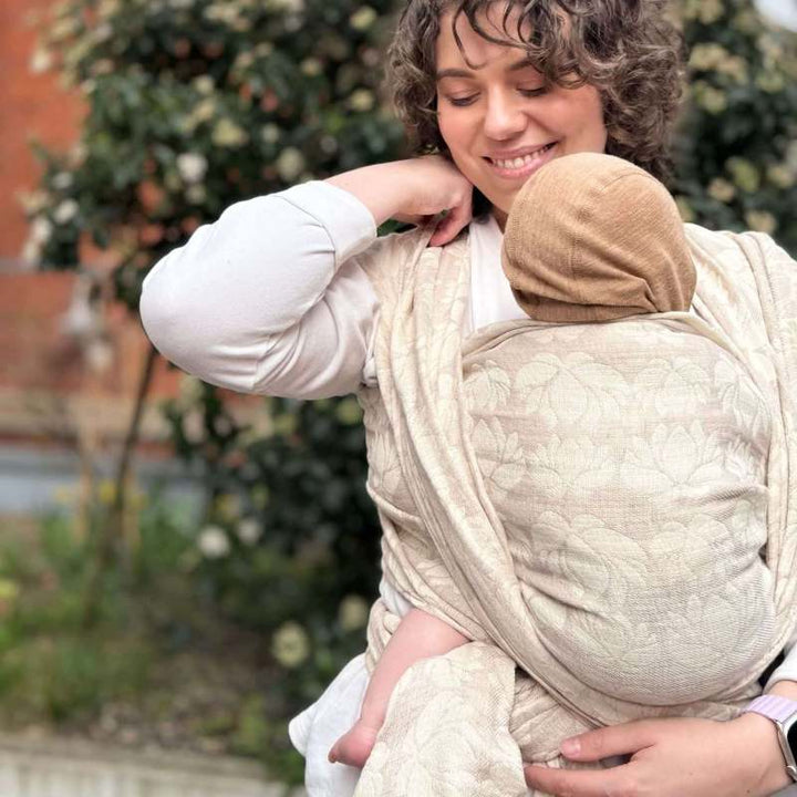 DIDYMOS ベビーラップ リリー（シルク混） シルク混のベビーラップ 赤ちゃんにやさしい肌触り、高品質の
