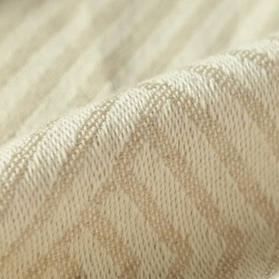 ヘンプ混10％コットン90％のベージュカラーの織物