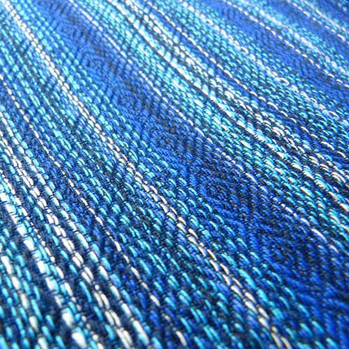青い海をイメージしたヘンプ混のスリング布