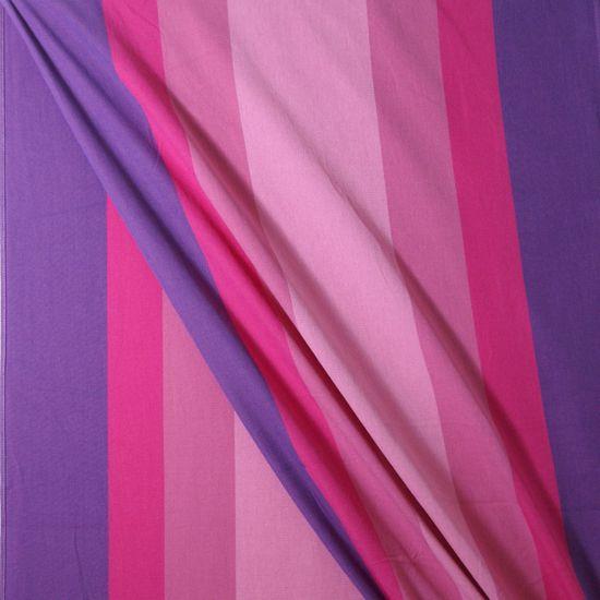 ピンクと紫のストライプのベビーラップ布