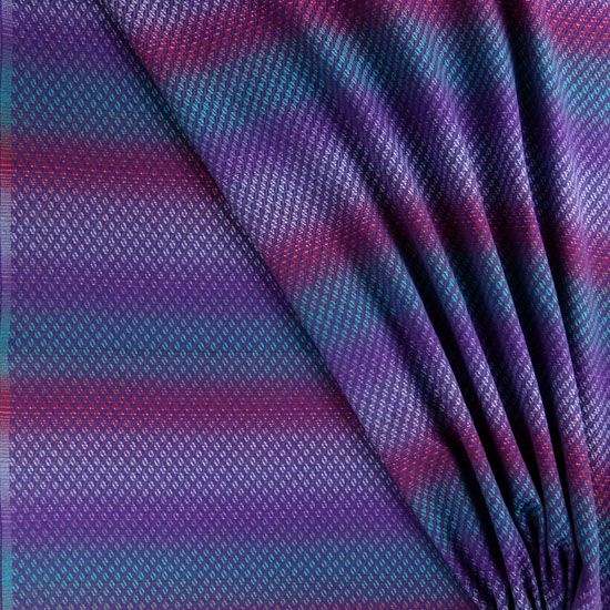 紫のグラデーションのベビーラップ布の裏表