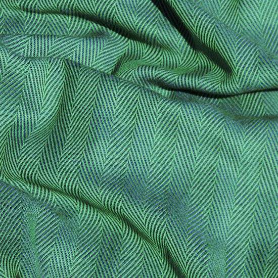 とても柔らかいグリーンのベビーラップの布