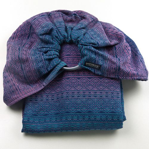 DIDYMOS コットンスリング 青緑グラデーション パパママ兼用のスリングとしておすすめのソーレ オクシデンテ
