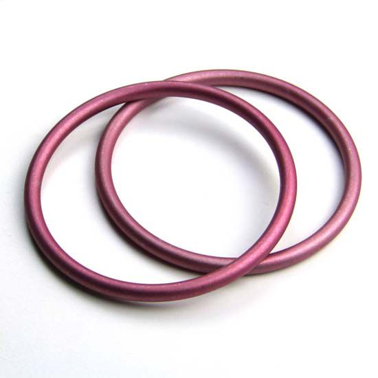 スリング用のリング、ピンク色