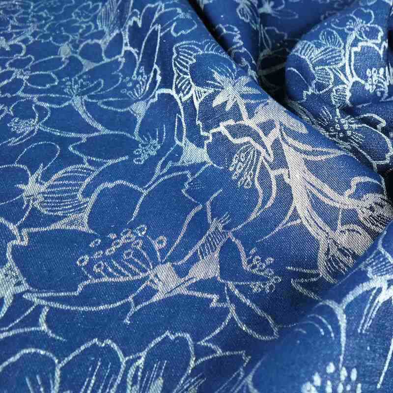 【DIDYMOS】ディディモス　【ヘンプ混】青海 (限定品)サイズ5 ヘンプ混のベビーラップ 男女兼用としても人気のブルー系で夫婦