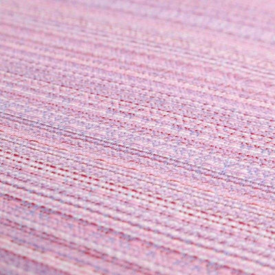 赤と白とピンクと紫の糸が織りなすドイツのプリマ織の布地
