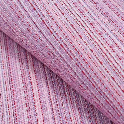 ピンク色のプリマ織のヘンプ混ベビーラップ