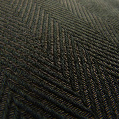 オーガニックコットンの糸で織られた黒の布地